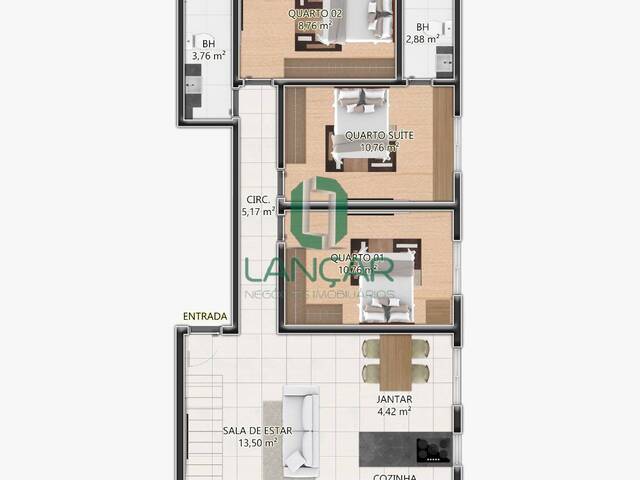 #L0327 - Apartamento para Venda em Vespasiano - MG - 3